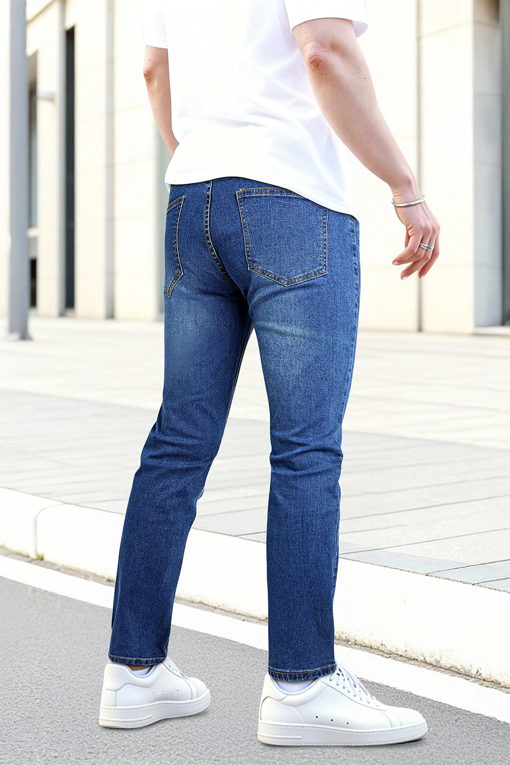 Men's Stretch Slim Fit Jean - Dark Blue