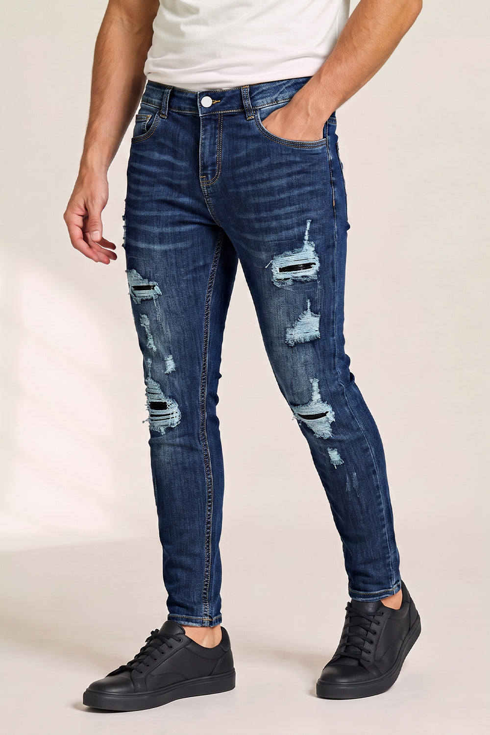 Men's Stretch Sculpt Skinny Jean - Dark Blue