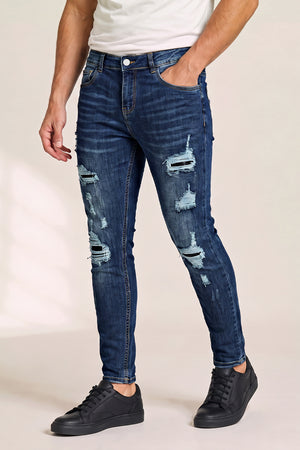 Men's Stretch Sculpt Skinny Jean - Dark Blue