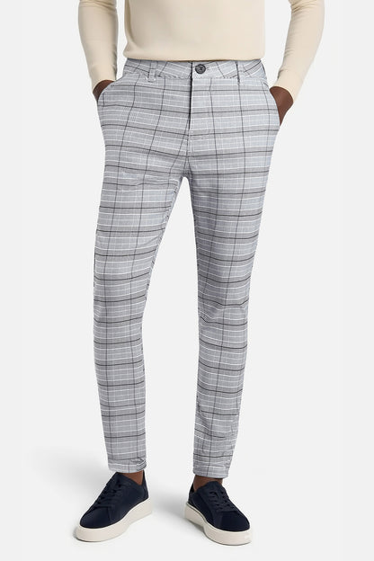 Skinny-Hose mit Gittermuster für Herren