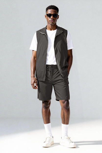 Men's Vest Set - Grey