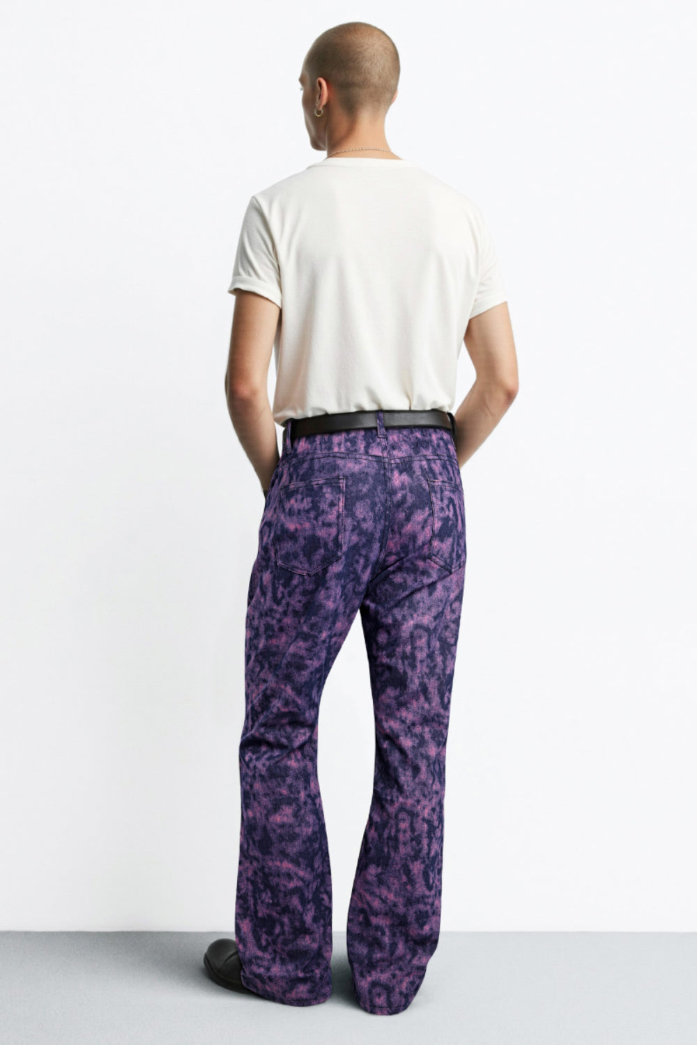 Men Relaxed Flared Jean - Purple