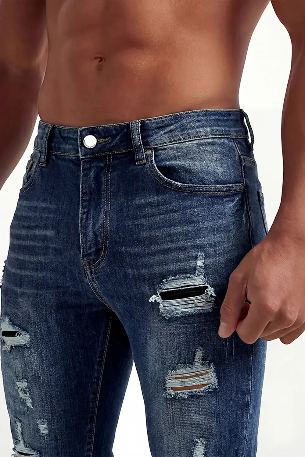 Shop the ultimate men's ripped skinny jeans. Engineered with