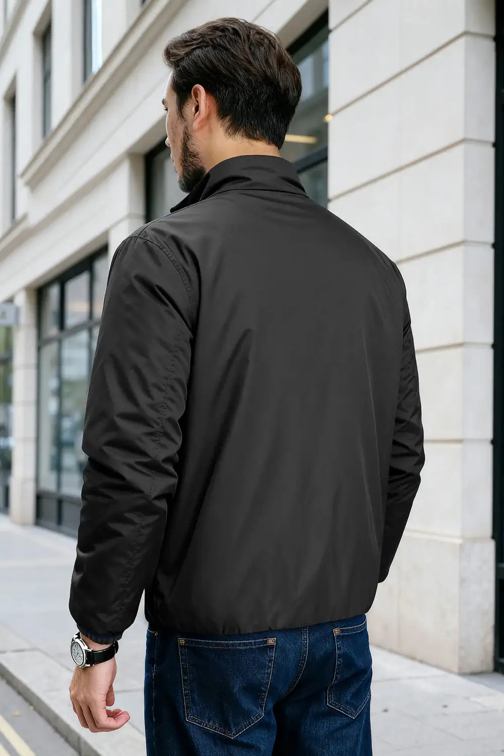 Men's Reversible Coat - Black For Sale – GINGTTO