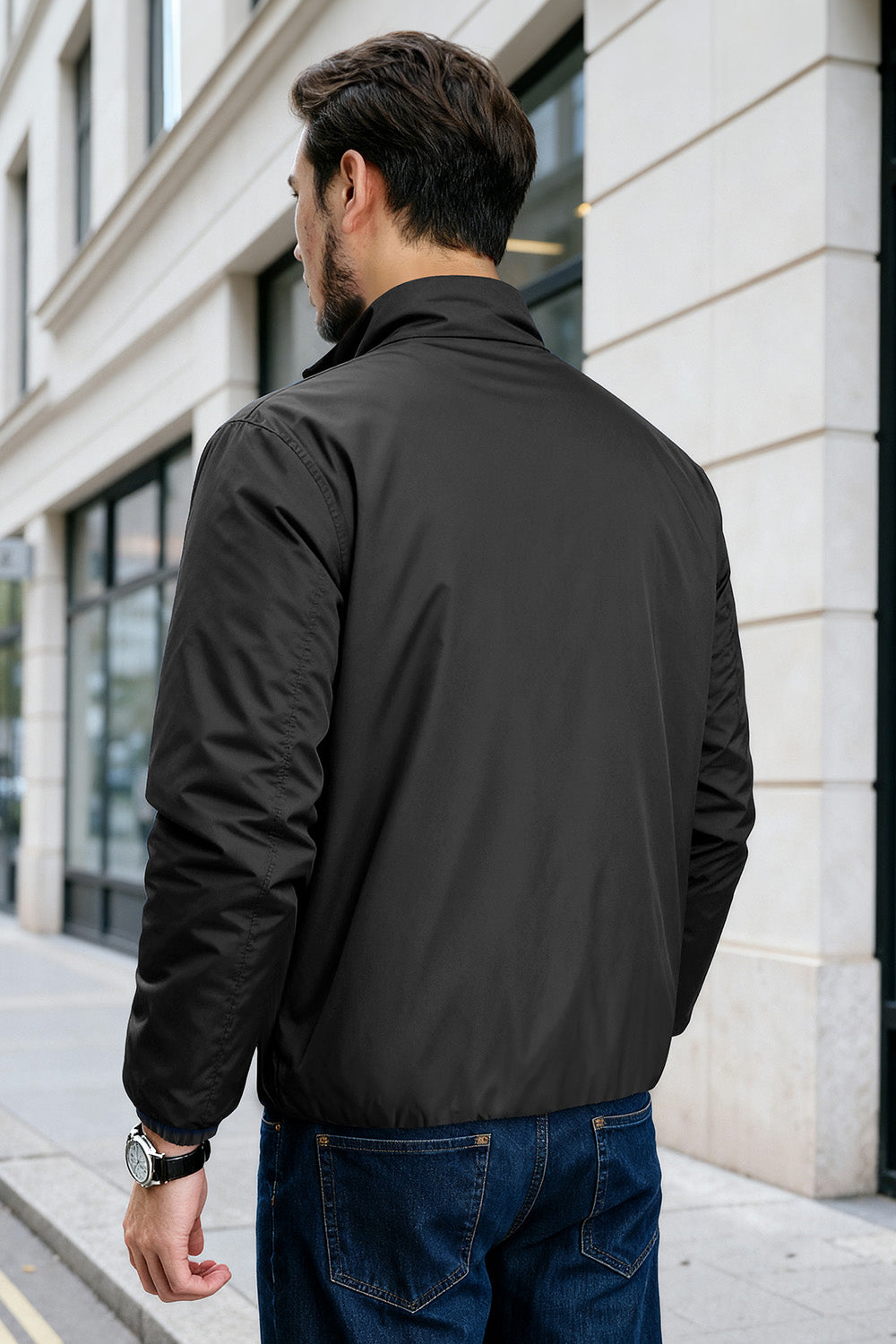 Men's Reversible Coat - Black