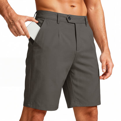 Mens Casual Chino Short - Dark Grey