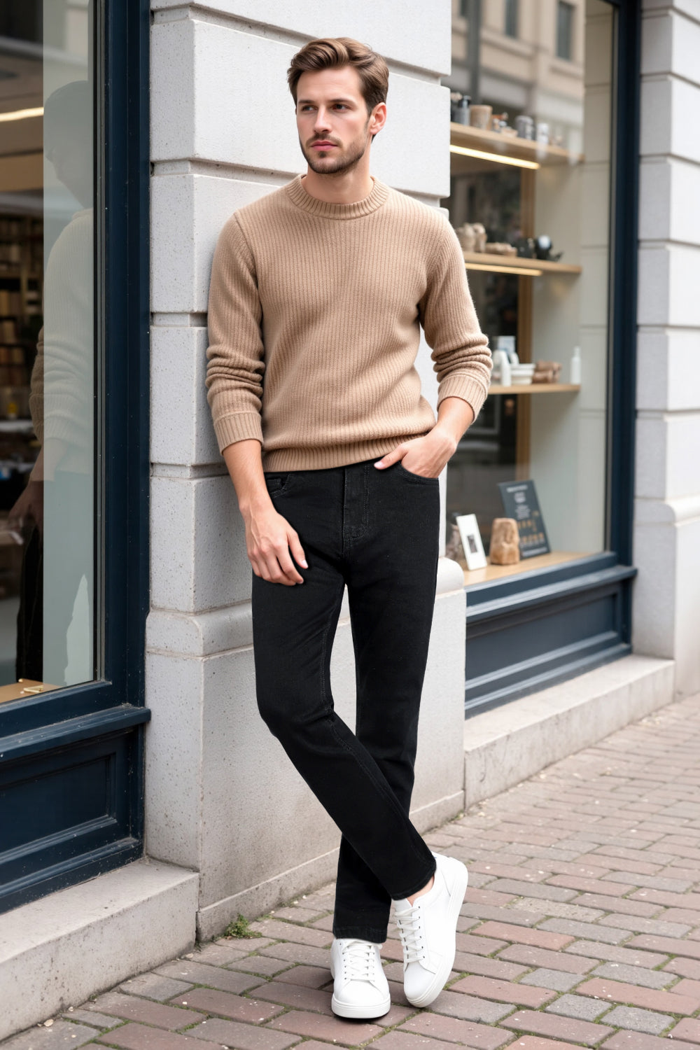 Men's Stretch Slim Fit Jean - Black