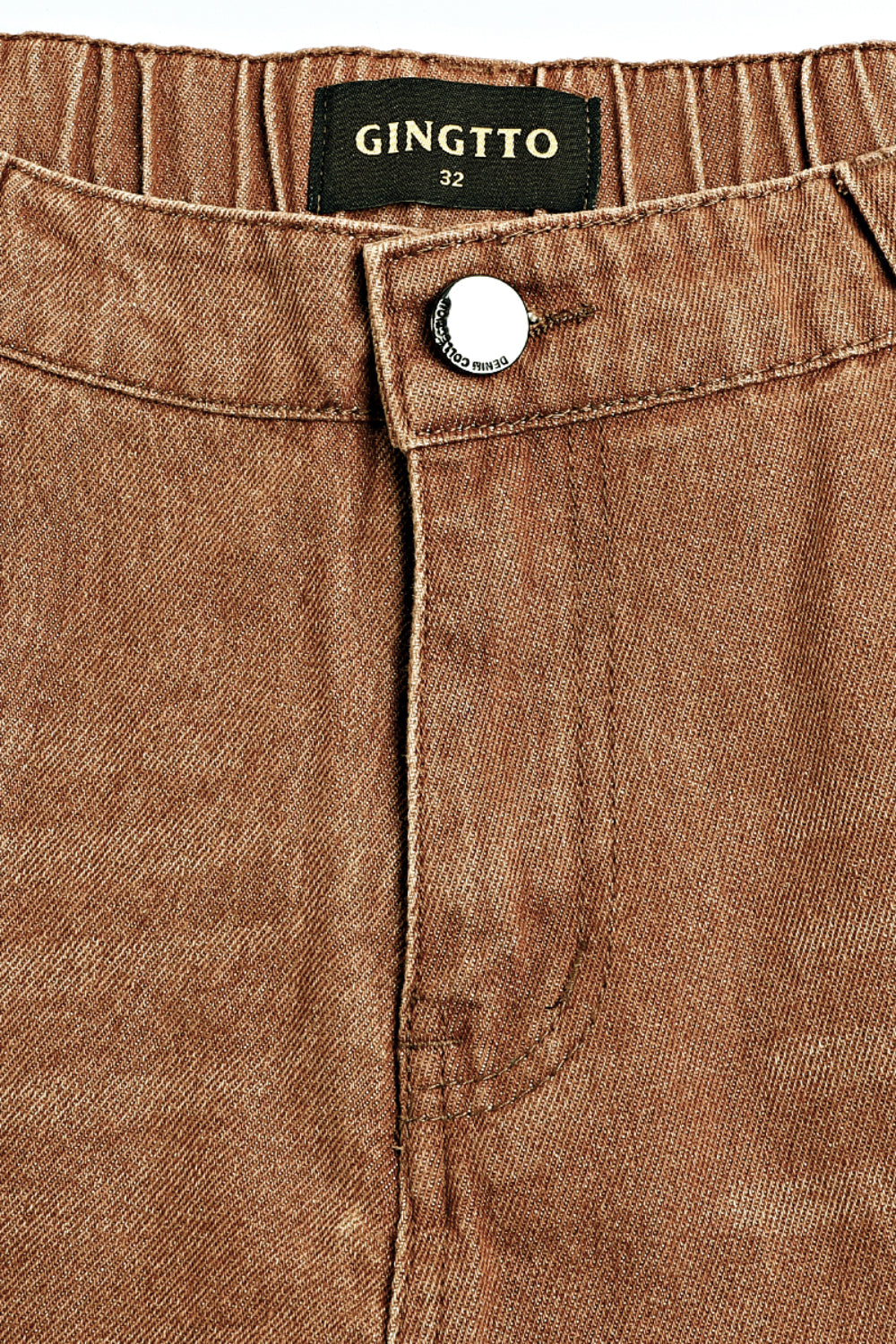 Men Relaxed Flared Jean - Brown