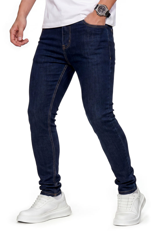 Jean skinny empilé pour hommes