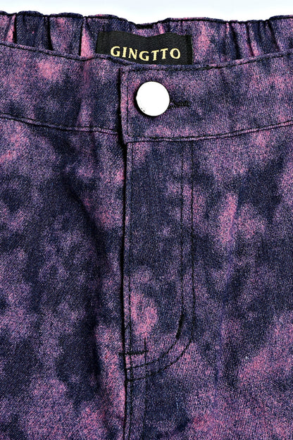 Men Relaxed Flared Jean - Purple