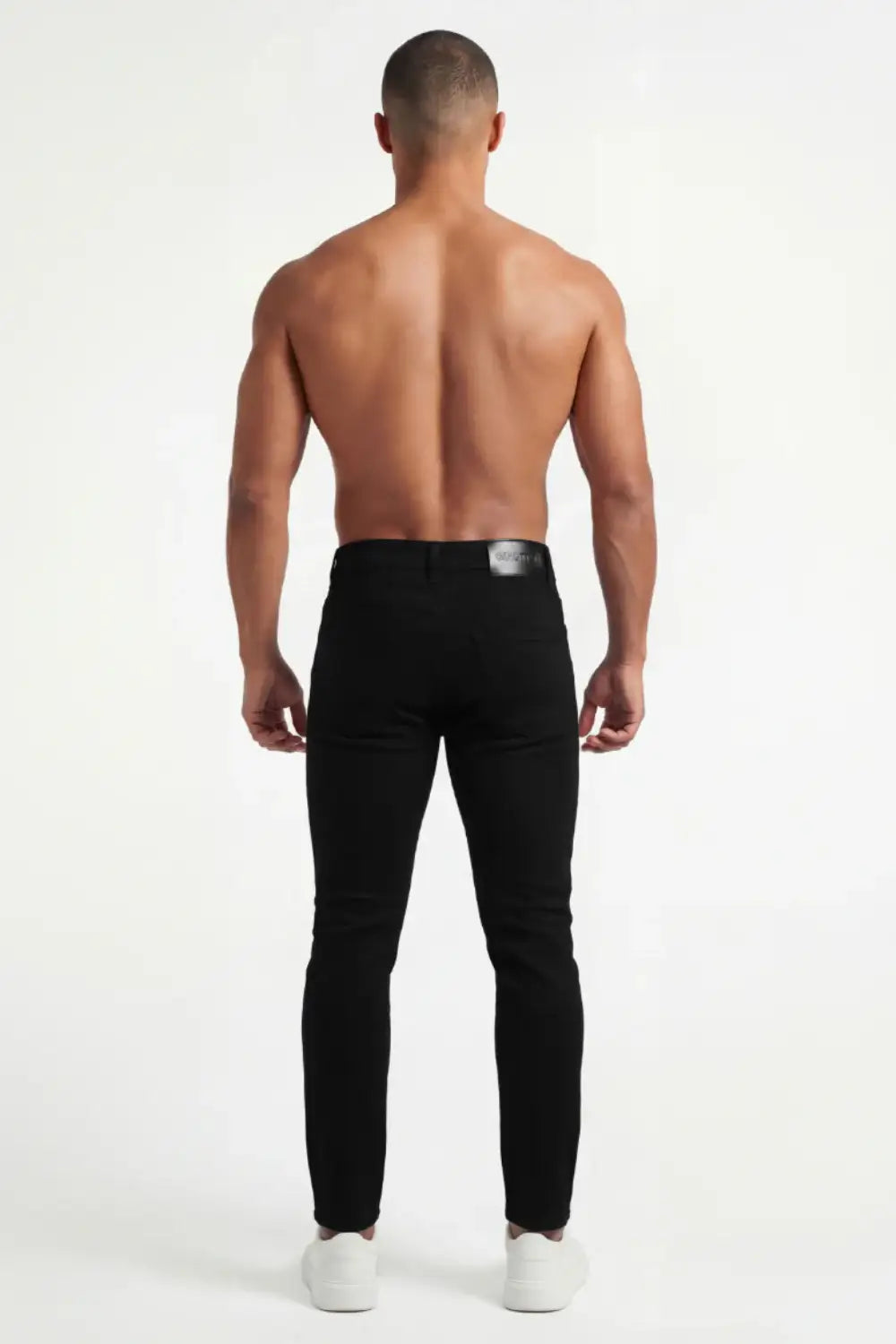Athletic Fit Men's Black Jeans - Quad-Friendly True Muscle Stretch