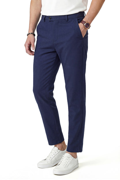 Mens Linen Modern Slim Travel Pant