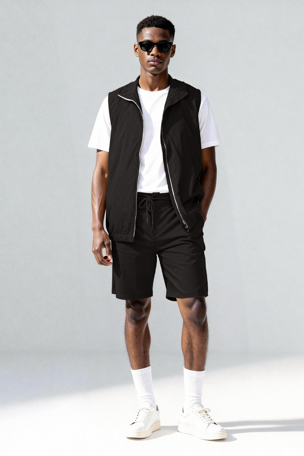 Men's Vest Set - Black