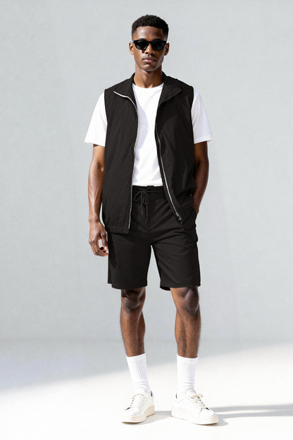 Men's Vest Set - Black