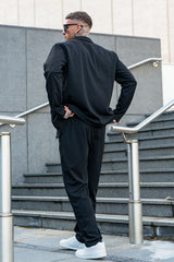 black lightweight coat 