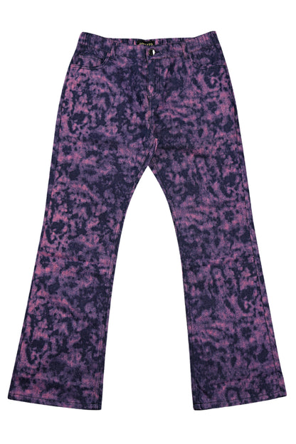 Men Relaxed Flared Jean - Purple