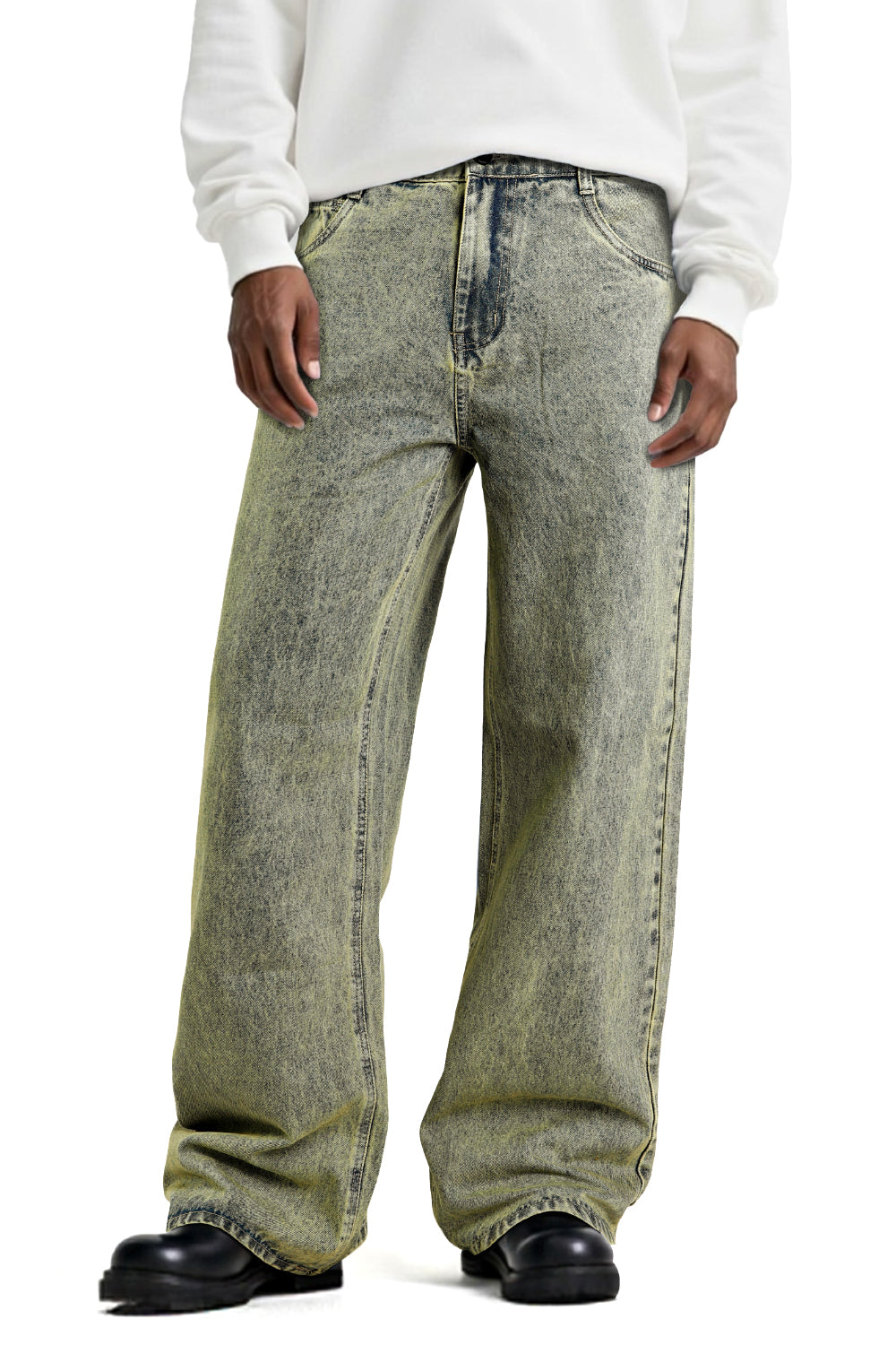 Men's Fashion Loose Jean - Retro Blue