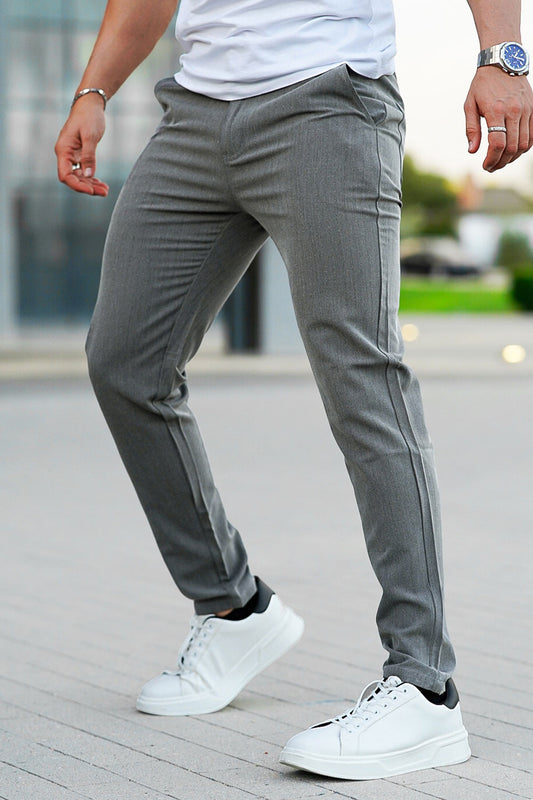 men's gray chino pants