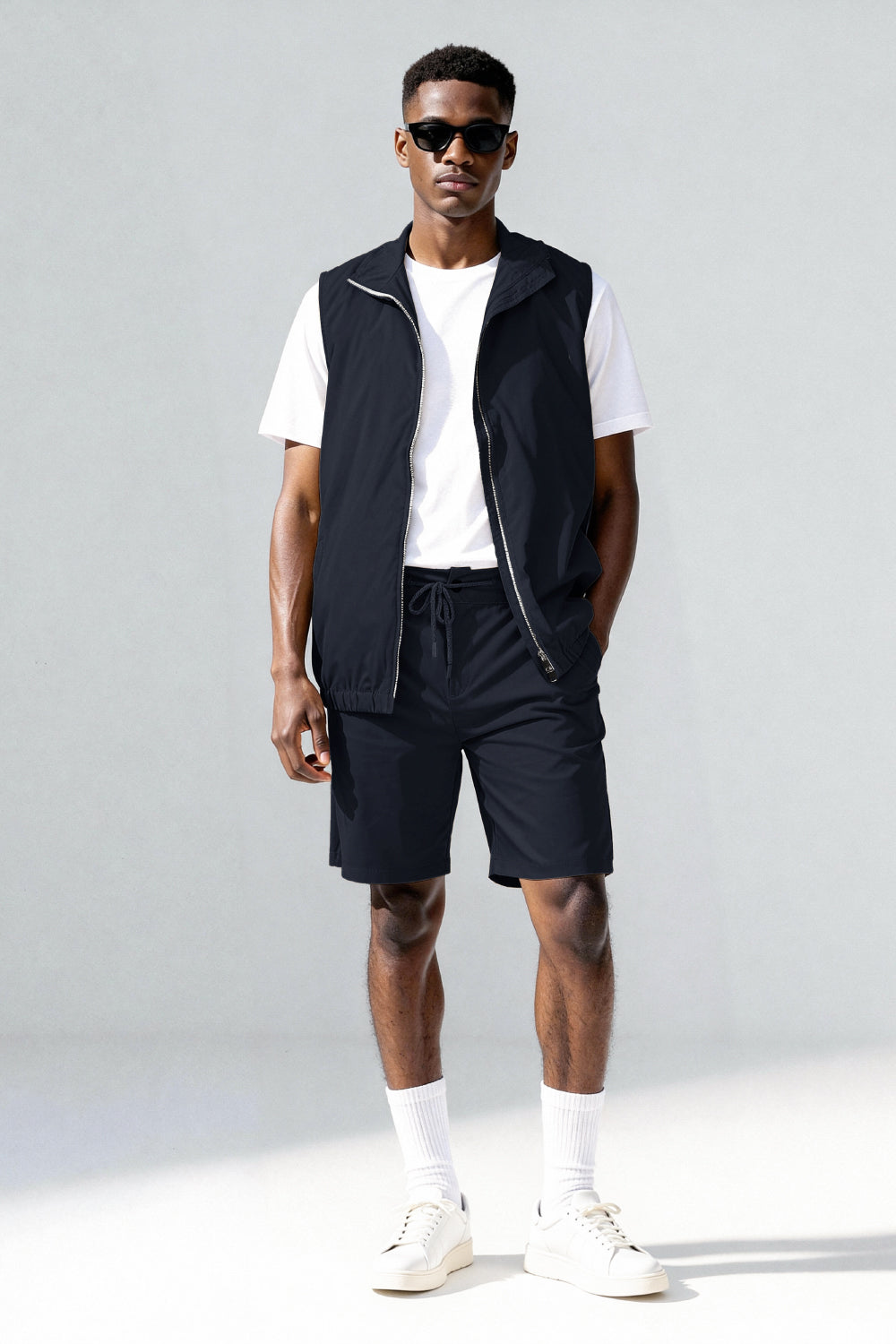 Men's Vest Set - Dark Blue