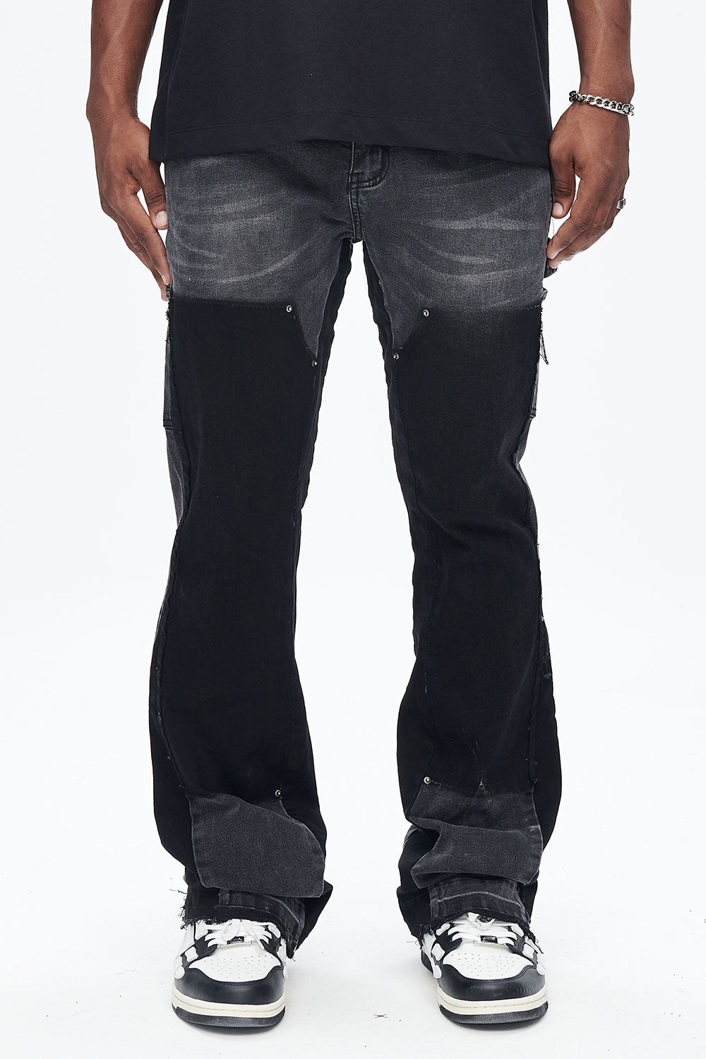 Gingtto Men's Bell-Bottom Flare Jeans: Classic Style with a Modern Twist