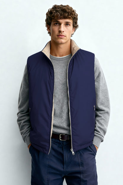 Men's Reversible Vest - Dark Blue