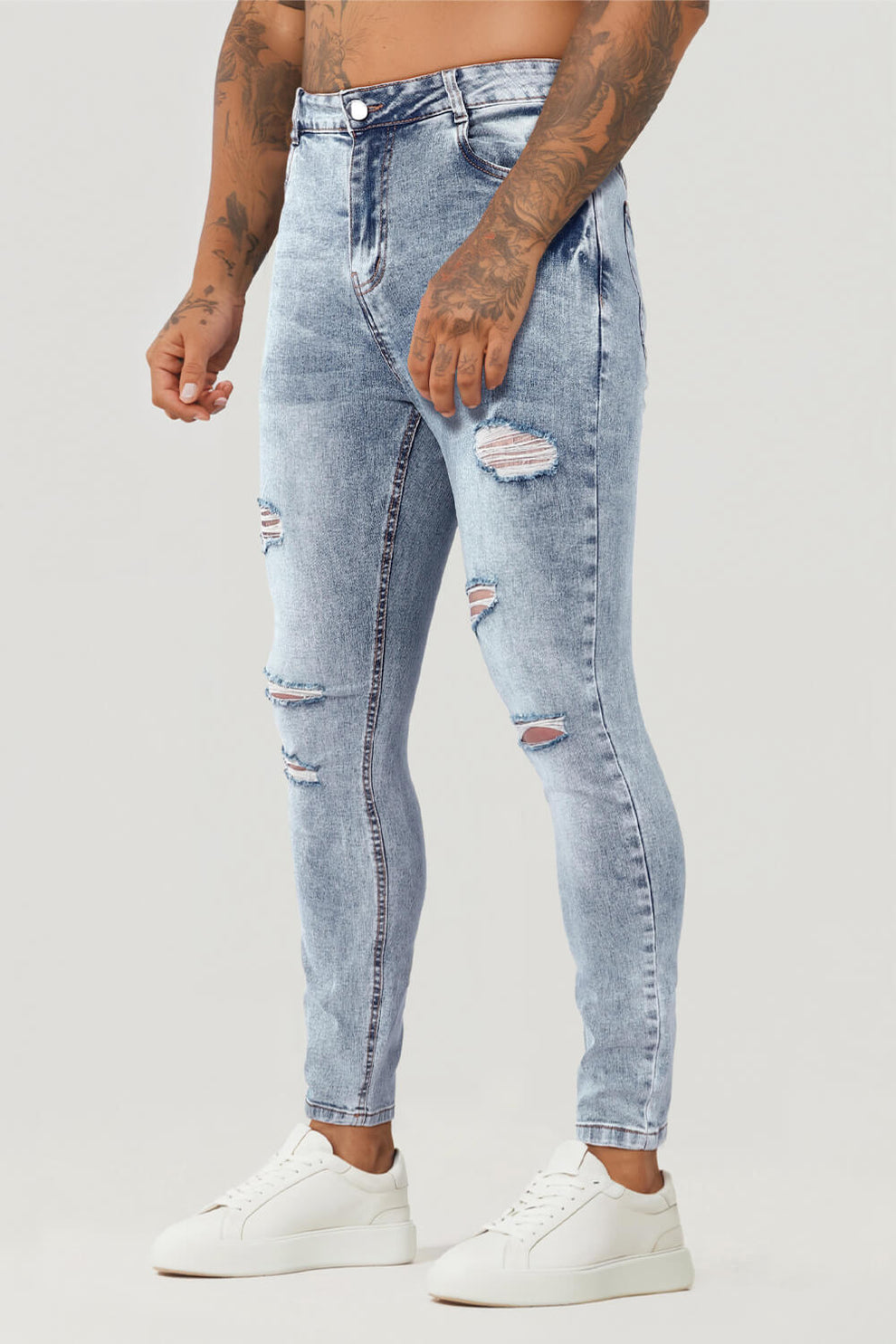 Jean Skinny KUNNA Taille 28 - Bleu Délavé - Neuf Avec étiquettes - Femme