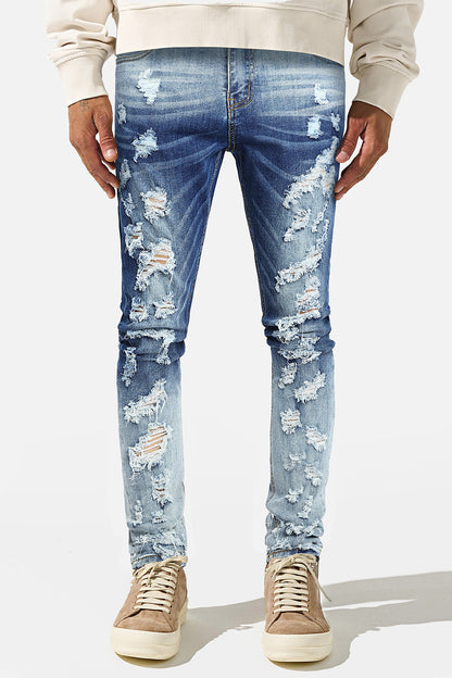 Men's Skinny Ripped Jean - Blue