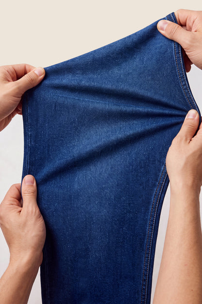 Jeans elasticizzati blu alla moda da uomo