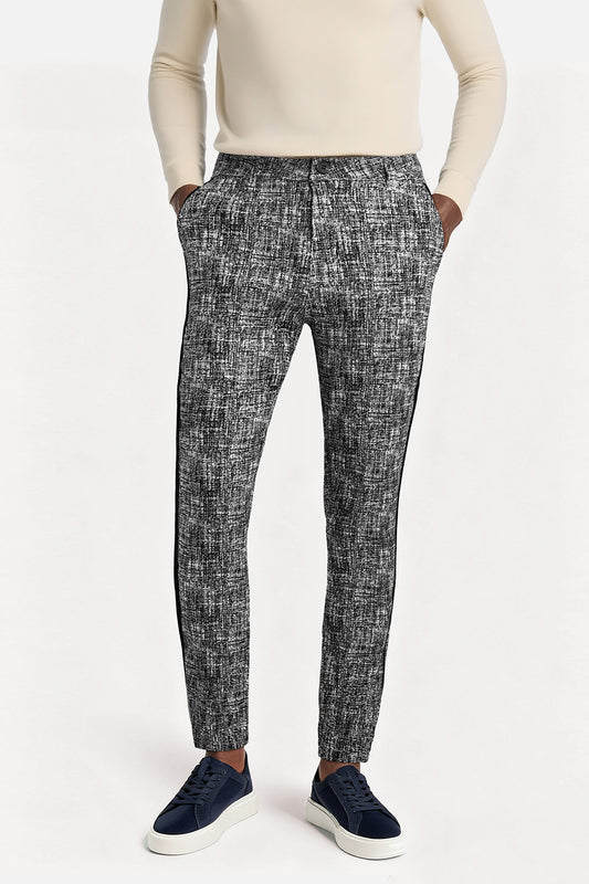 Men's Grey Skinny Pant - Marble Grain