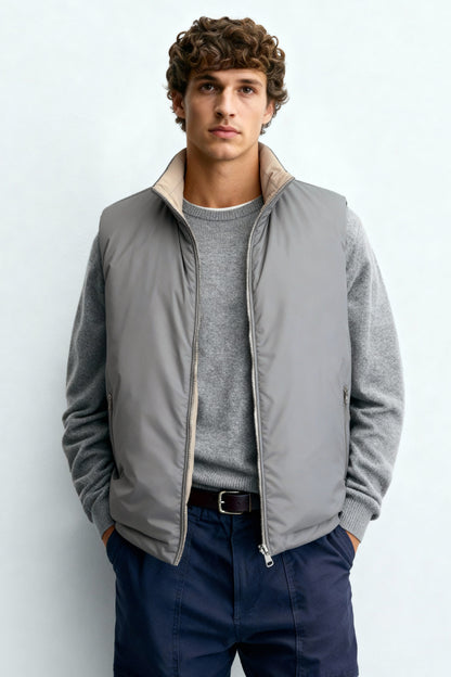 Men's Reversible Vest - Grey