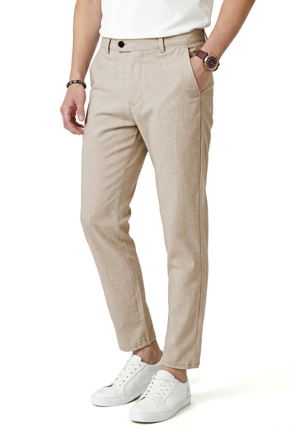 Mens Linen Modern Slim Travel Pant