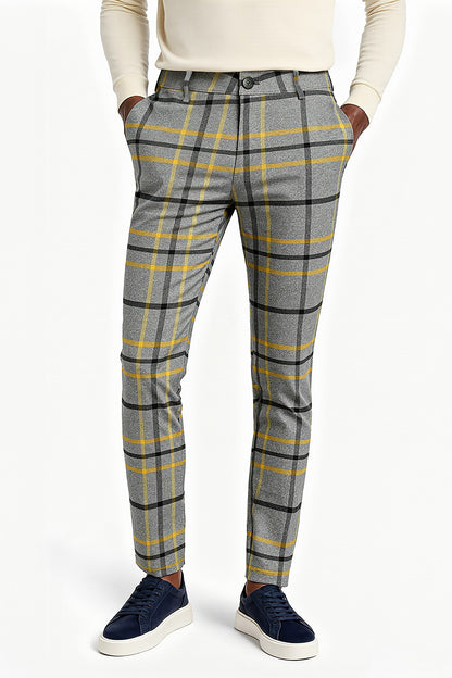 Pantalon skinny rayé pour hommes