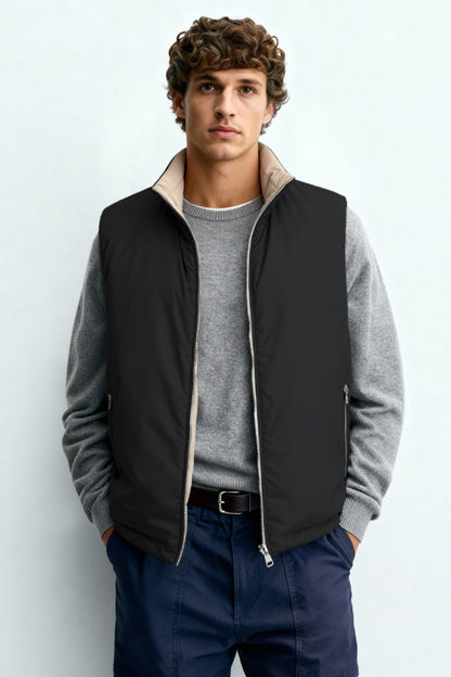 Men's Reversible Vest - Black