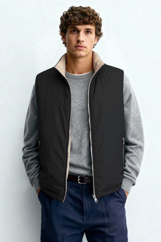 Men's Reversible Vest - Black