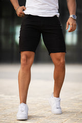 Men's Black Jean Short - Basic Style