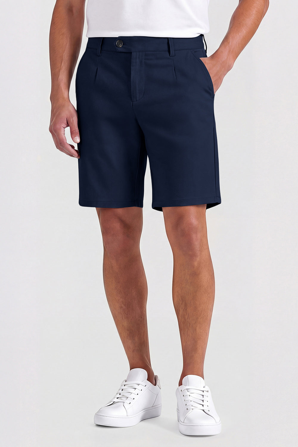 Mens Casual Chino Short - Navy Blue