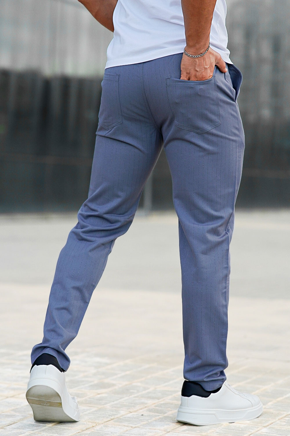 Men's Blue Chino Pants