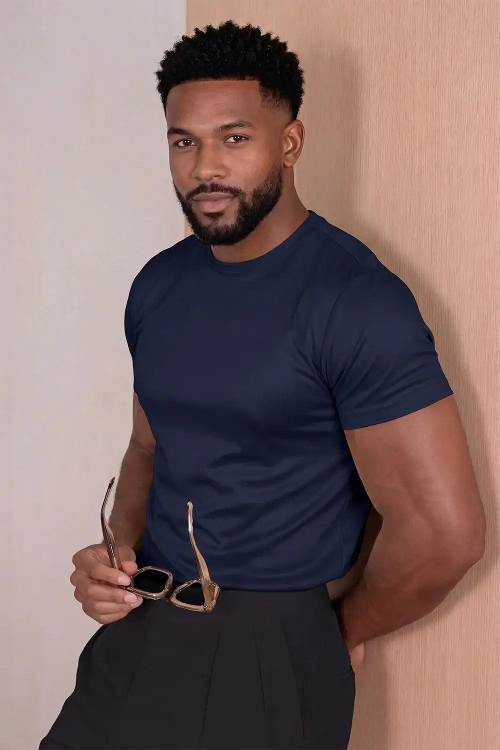 Men's Mercerized Cotton T-Shirt - Royal Blue For Sale – GINGTTO