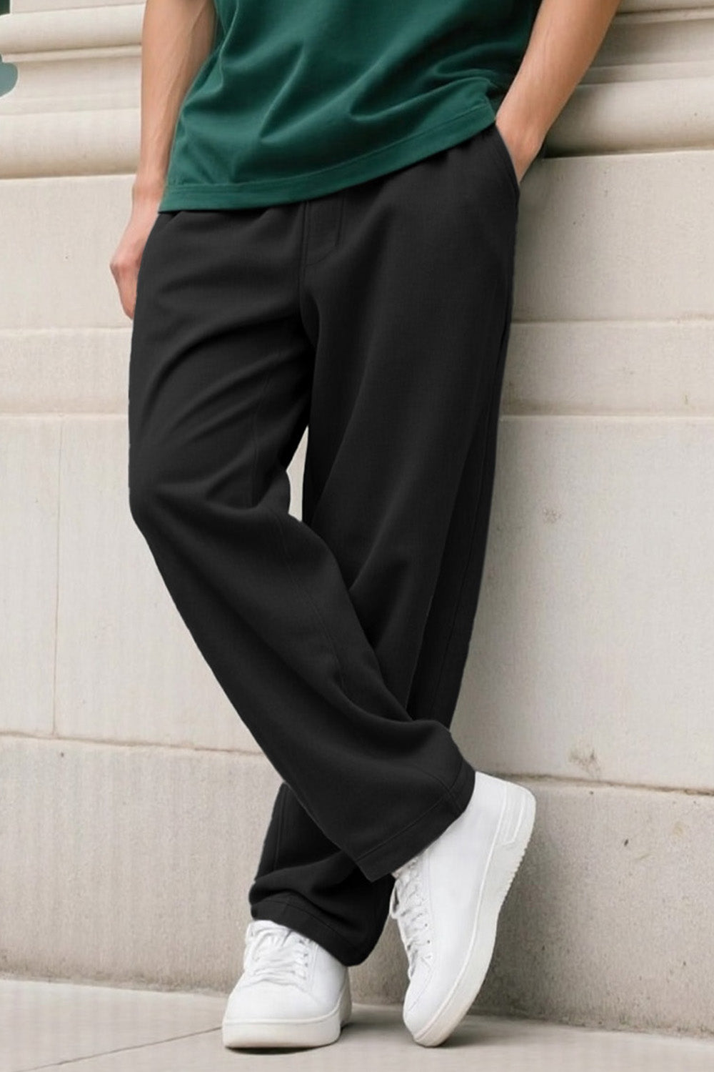 Mens Loose Casual Pant - Black