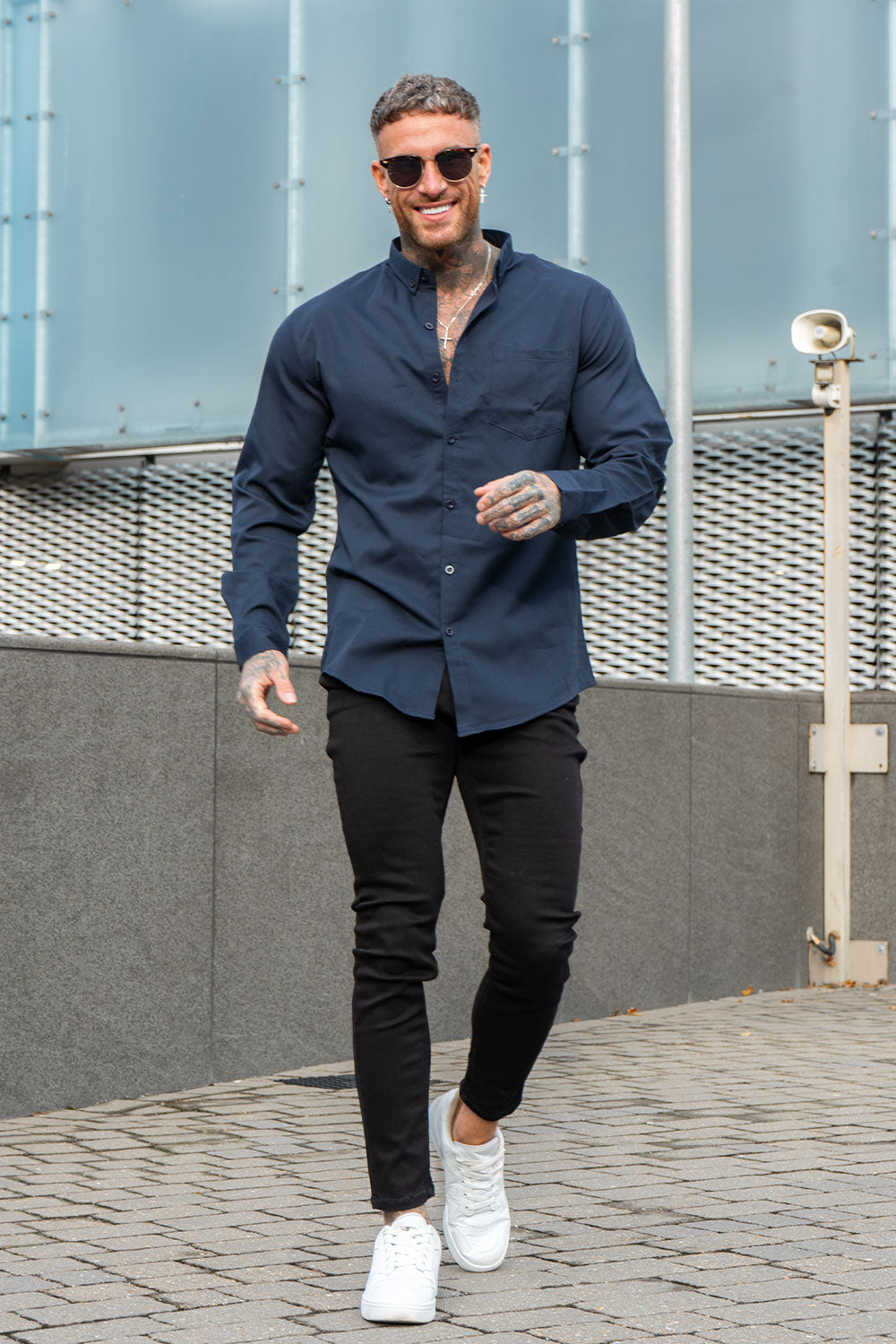 Black Jeans With Navy Blue Shirt Shirt Black Jeans Outfit Men Navy