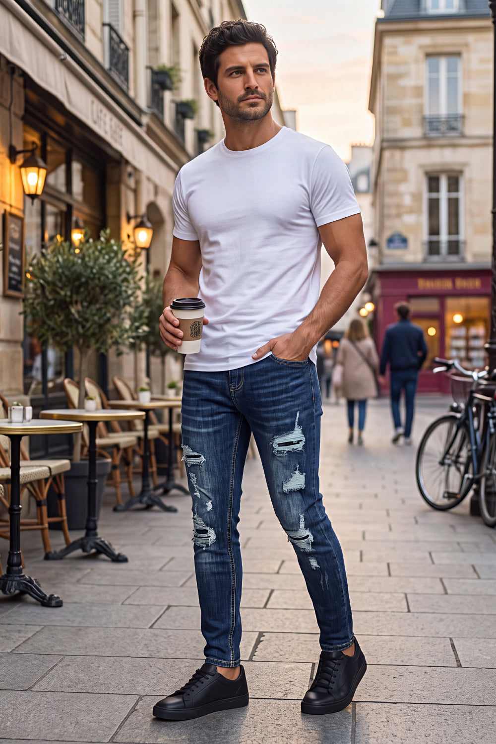 Men's Stretch Sculpt Skinny Jean - Dark Blue