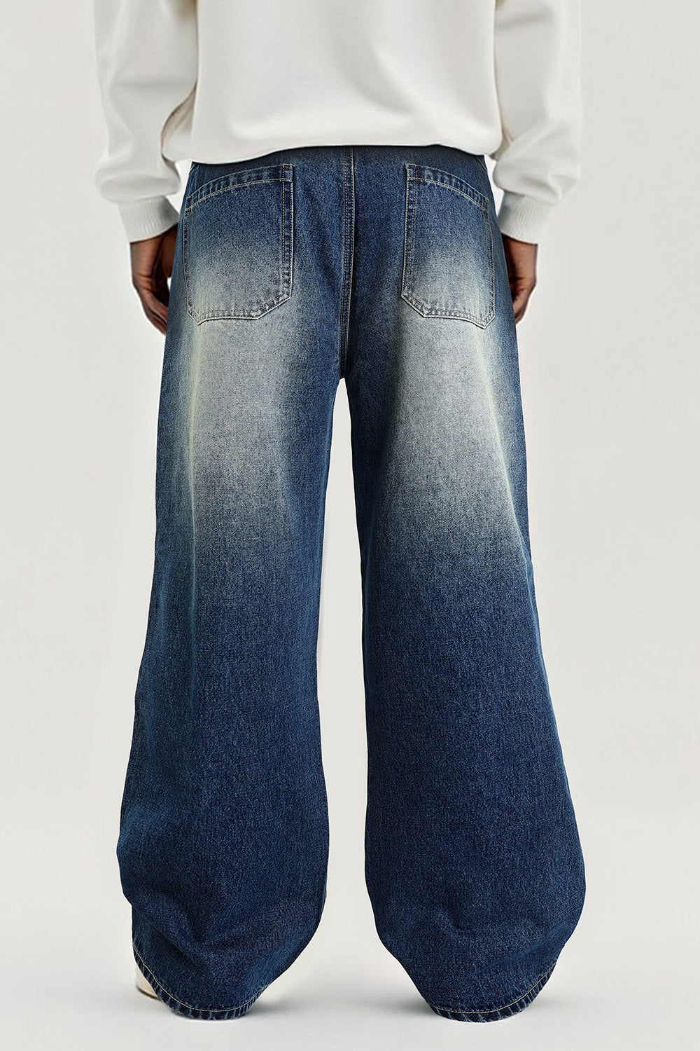 Men's Fashion Loose Jean - Dark Blue