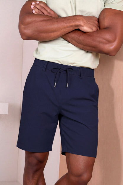 Men's Casual Drawstring Shorts - Navy