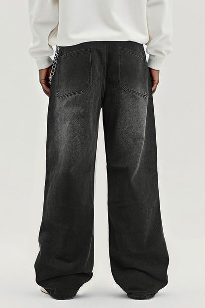 Men's Fashion Loose Jean - Black