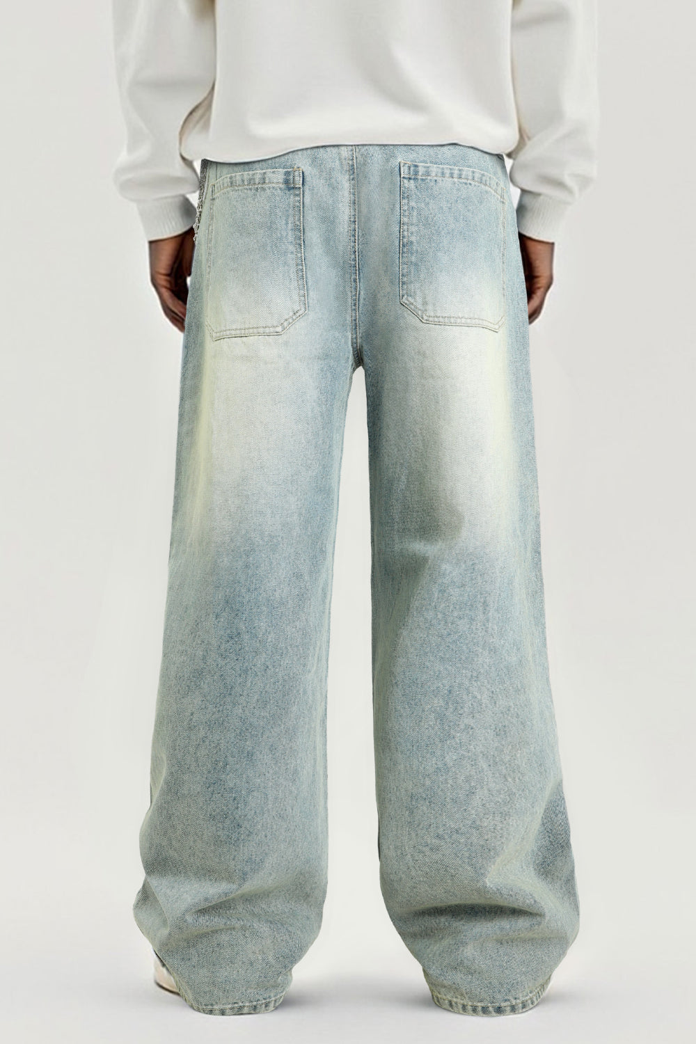 Men's Fashion Loose Jean - Vibrant Blue