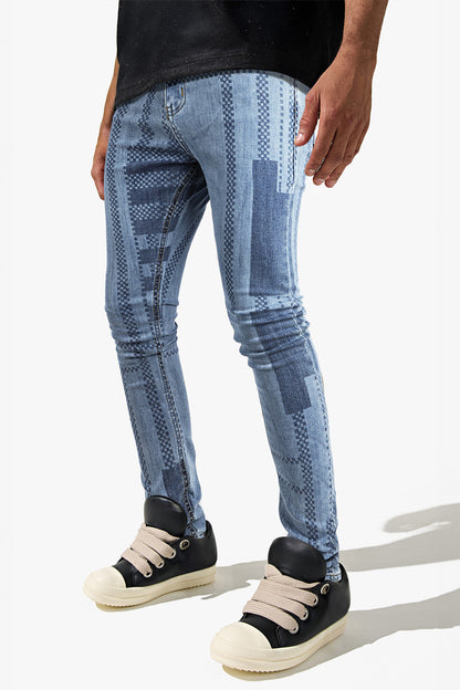 Men's Pinstripe Skinny Jean