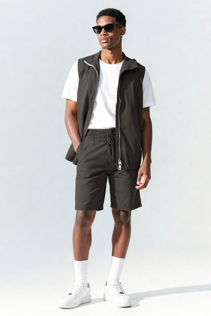 Men's Vest Set - Grey