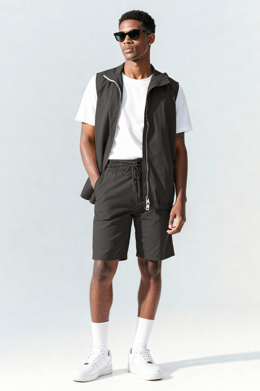 Men's Vest Set - Grey