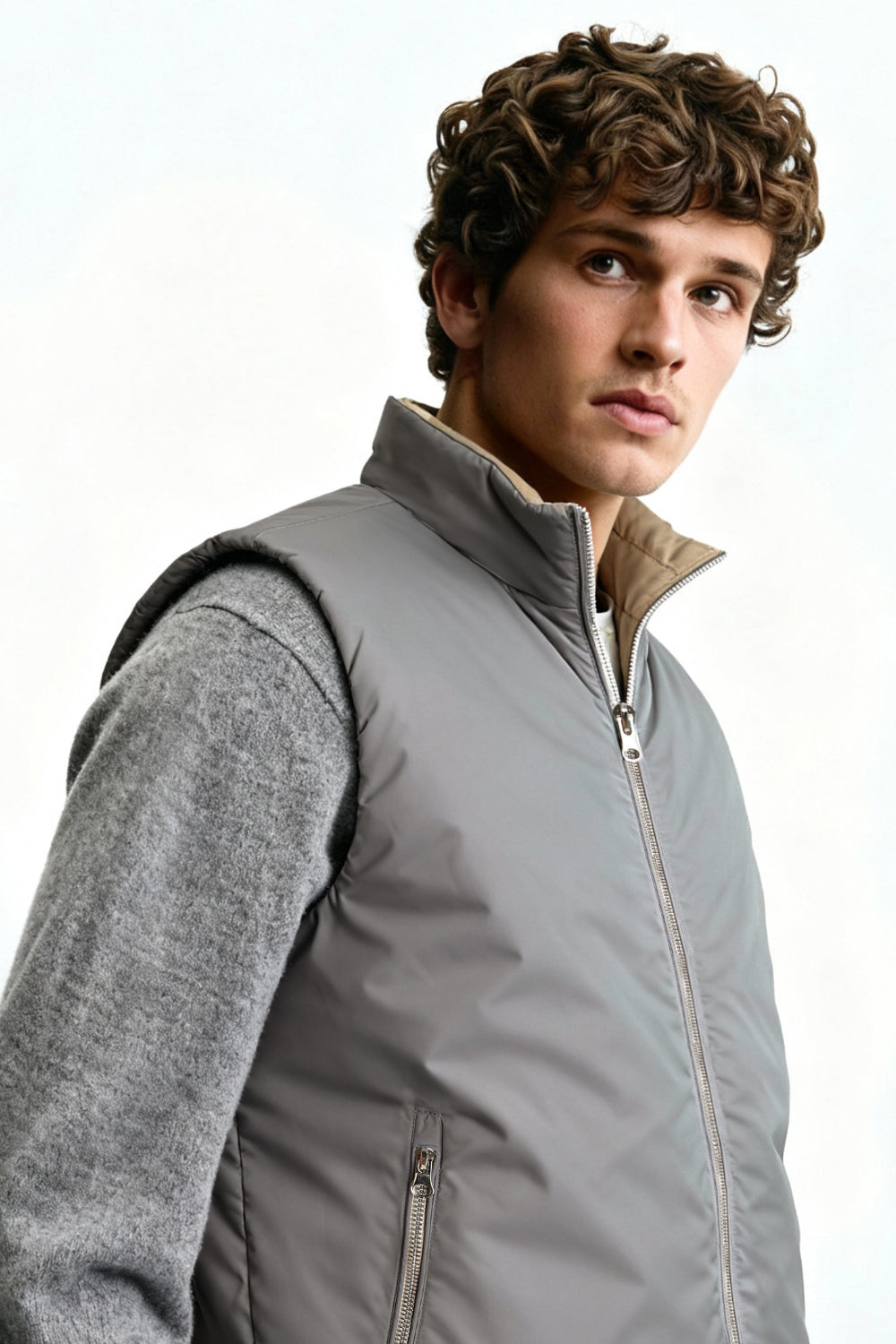 Men's Reversible Vest - Grey