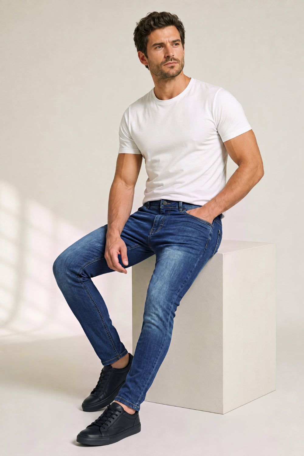 Men's Sculpt Skinny Jean - Dark Blue